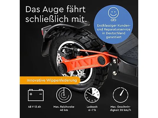 Glanmia™ S5 Pro E-Scooter – ABE Certified, 48V 13Ah, 500W Motor Glan Mia