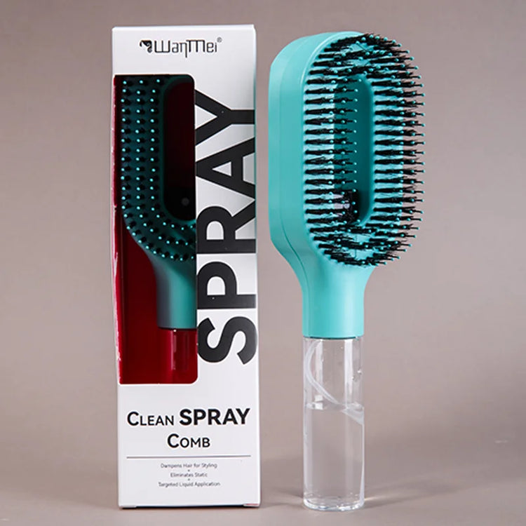 2in1 Sprayer Comb Detangling Scalp Massage Hairbrush with Spray Bottle Essential Oil Water Mist Spray Brush Anti-static Autumn Glan Mia