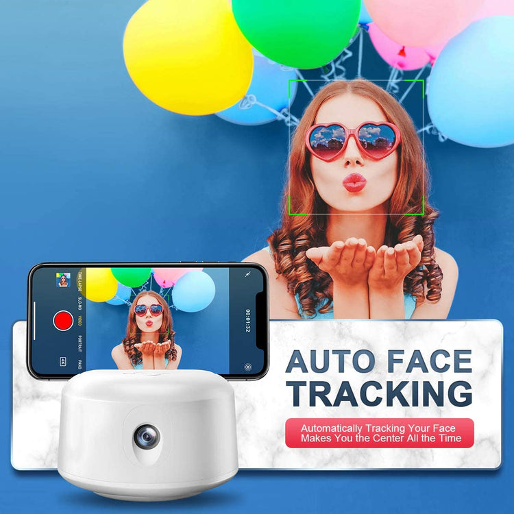 360 Degree Auto-Face Tracking Phone Holder Gadget-4