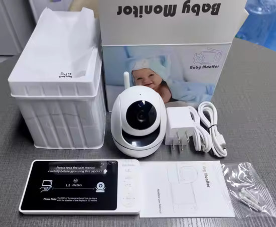 Glanmia™ 5" Video Baby Monitor – PTZ Camera, Temperature Sensor, Lullabies
