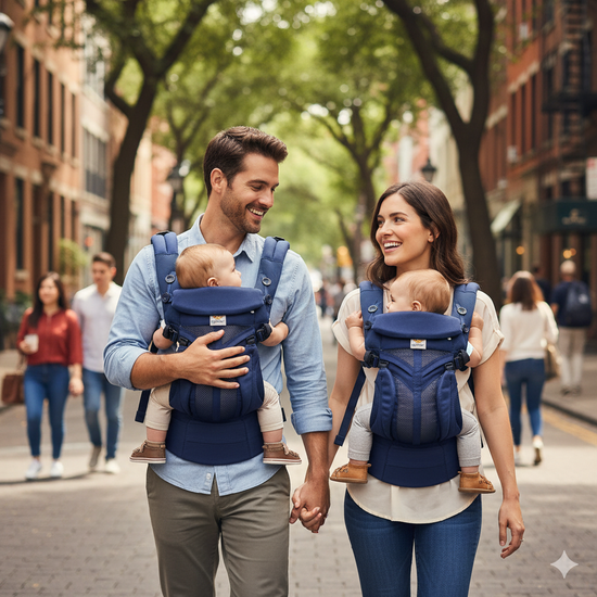 MIA VITA Ergonomic Baby Carrier – Cotton, Breathable &amp; Fully Adjustable Mia Vita