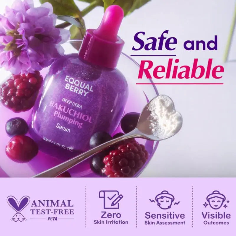 Korean Skincare Bakuchiol Plumping Serum - Hydrating VC Brightening Serum For Fading Acne Scars On The Face Glan Mia