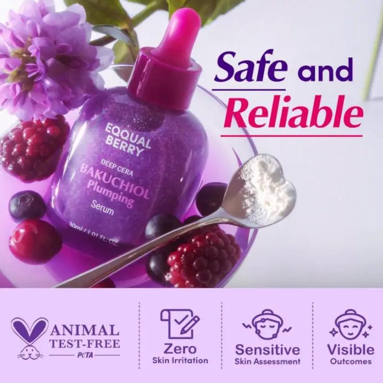 Korean Skincare Bakuchiol Plumping Serum - Hydrating VC Brightening Serum For Fading Acne Scars On The Face Glan Mia