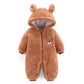 Glanmia* Baby Boy Clothes Cute Plush Bear Baby Rompers Autumn Winter Glan Mia