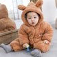 Glanmia* Baby Boy Clothes Cute Plush Bear Baby Rompers Autumn Winter Glan Mia