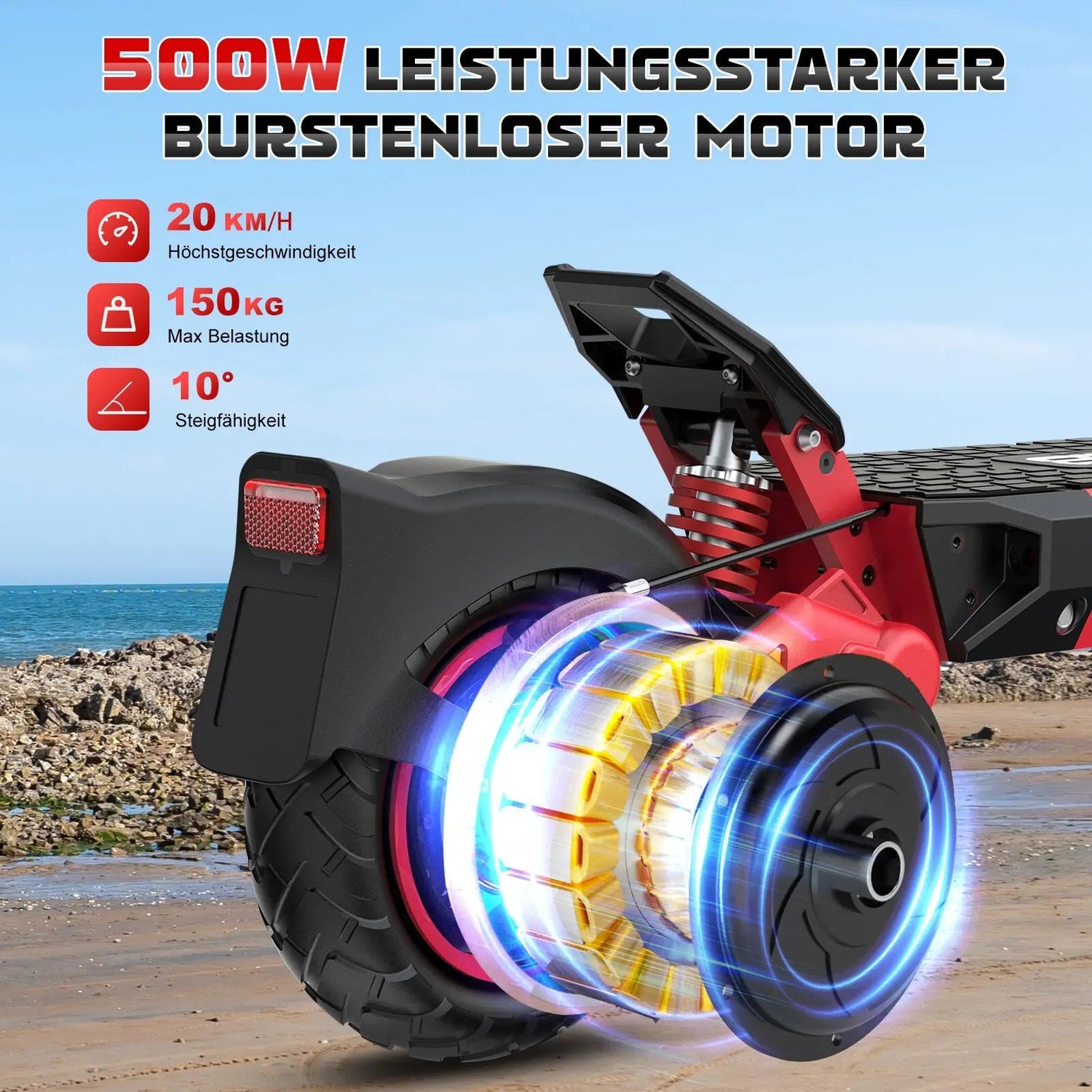 Glanmia™ Electric Scooter D5 – 500W Urban Power Glan Mia