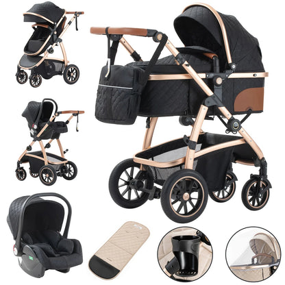 3-in-1 Baby Stroller – Foldable, Multifunctional & Travel-Ready Mia Vita