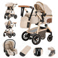 3-in-1 Baby Stroller – Foldable, Multifunctional & Travel-Ready