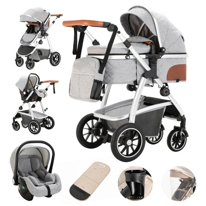 3-in-1 Baby Stroller – Foldable, Multifunctional & Travel-Ready Mia Vita