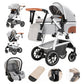 3-in-1 Baby Stroller – Foldable, Multifunctional & Travel-Ready