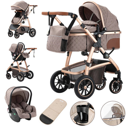3-in-1 Baby Stroller – Foldable, Multifunctional & Travel-Ready Mia Vita