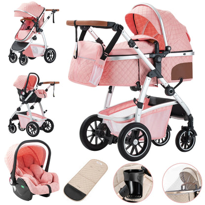 3-in-1 Baby Stroller – Foldable, Multifunctional & Travel-Ready