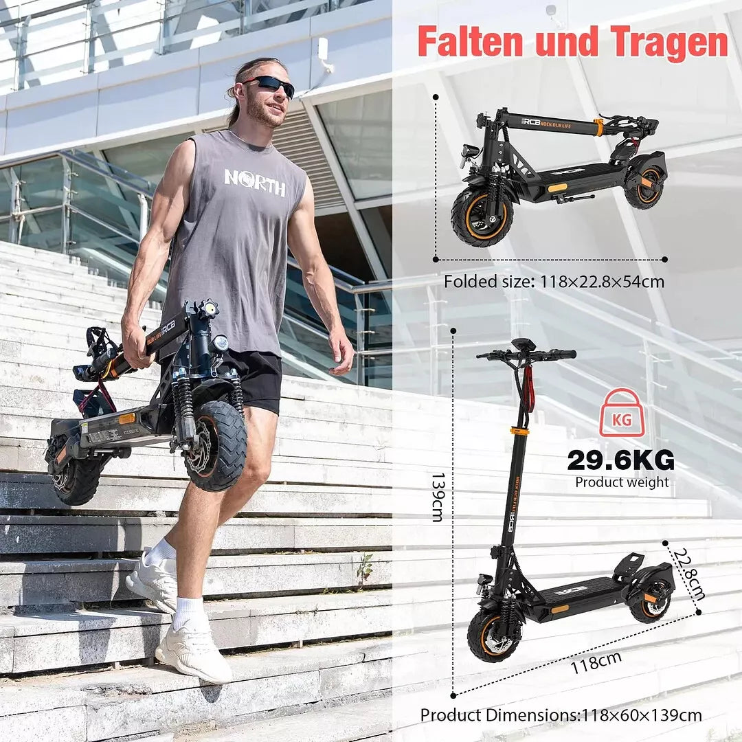 Glanmia™ Electric Scooter D5 – 500W Urban Power Glan Mia